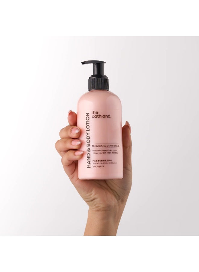 the bath land Pink Bubble Gum Hand And Body Lotion 250 Ml - Image 5
